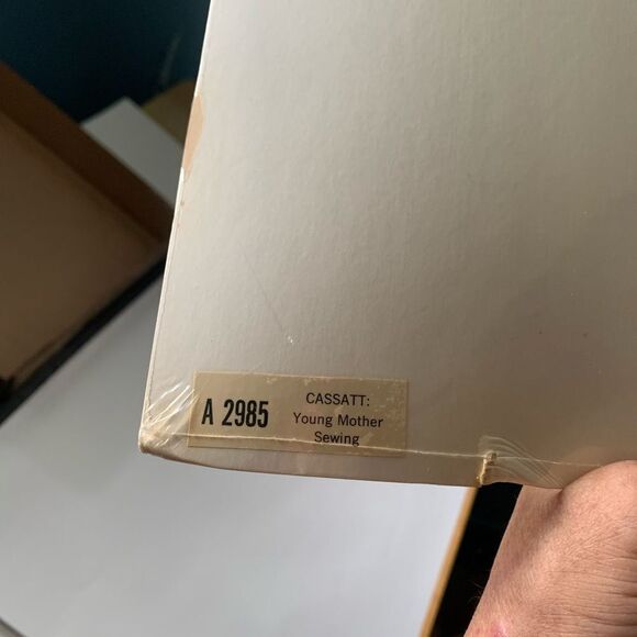 16 x 20 Art Print Young Mother Sewing - Picture 3 of 4